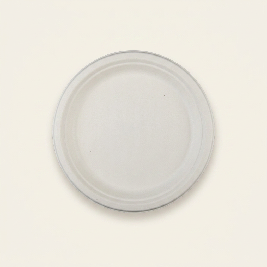 6" Round Bagasse Plate